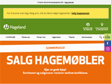 Tablet Screenshot of hageland.no